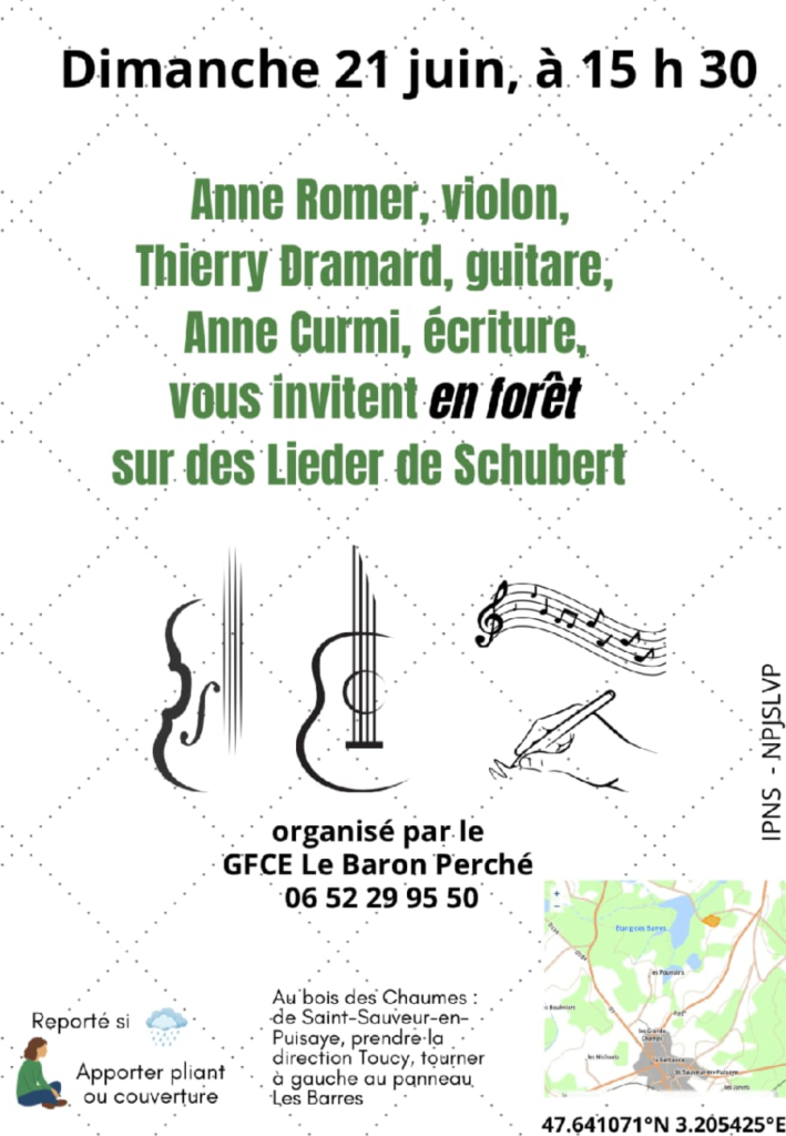 Affiche Musique en forêt
